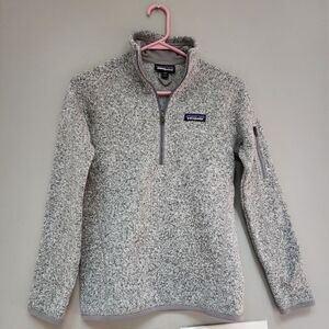 Patagonia Better Sweater Fleece Jacket Women’s XS Gray Zip Outdoor Hiking Logo